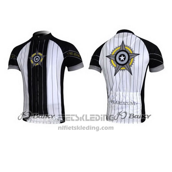 2010 Fietskleding Pearl Izumi Zwart en Wit Korte Mouwen en Koersbroek